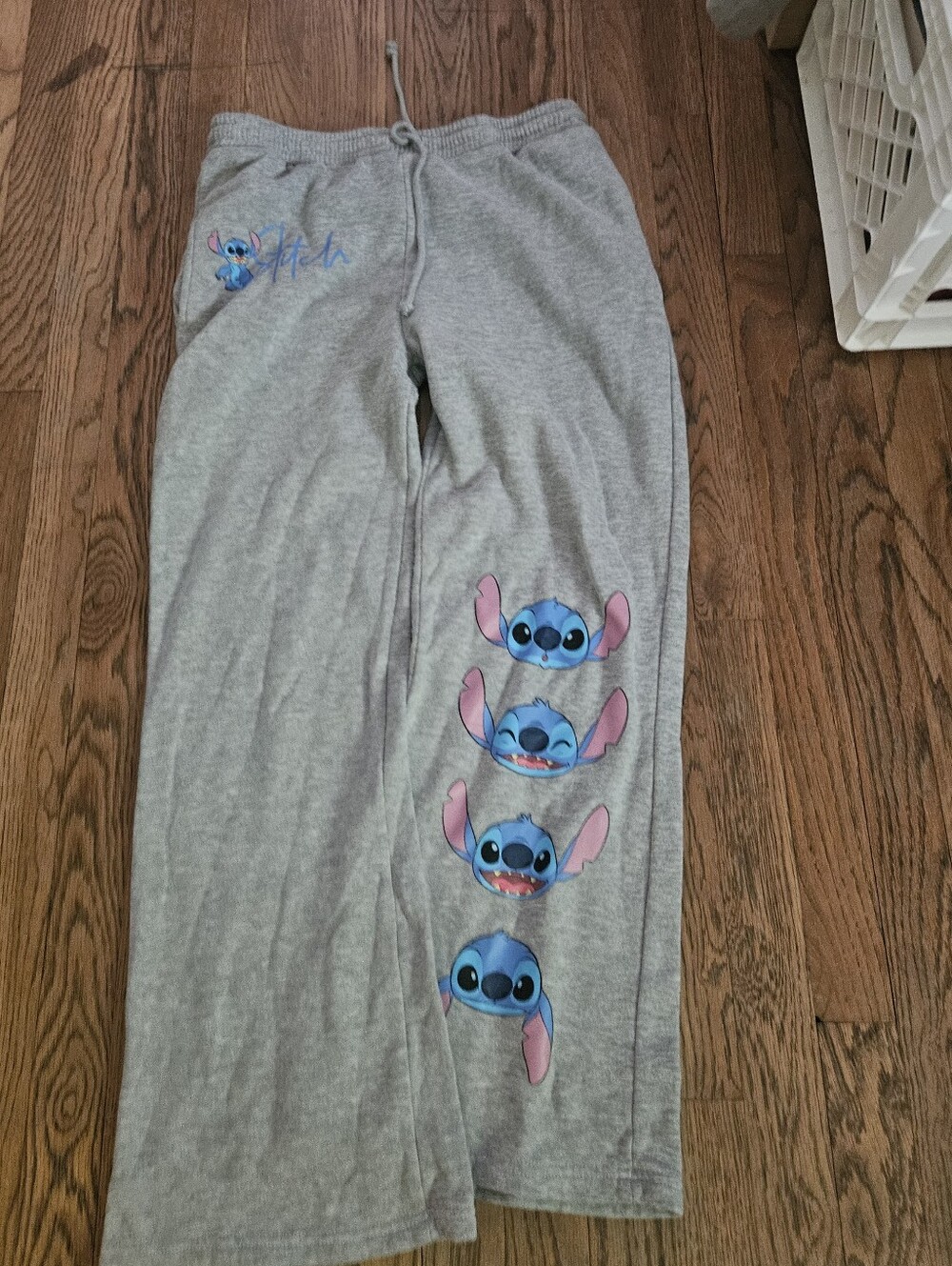 Stich Disney Pixar Gray Sweatpants Medium Womens